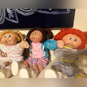 3 cabbage patch kids OG dolls